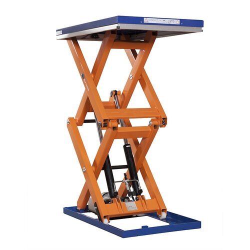 Edmolift Kompaktna dvižna miza, stacionarna, nosilnost 1500 kg, plošča DxŠ 1500 x 1000 mm, višina 210 mm Cene