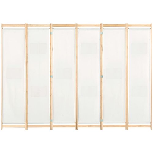 Maison Chic Paravan - Sobne pregrade 6-delni 240x170x4 cm blago kremne barve, (22111509) Cene