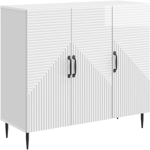  Kreveta Bijela visokog sjaja 89 x 34 5 x 80 cm - Bijela visokog sjaja Cene