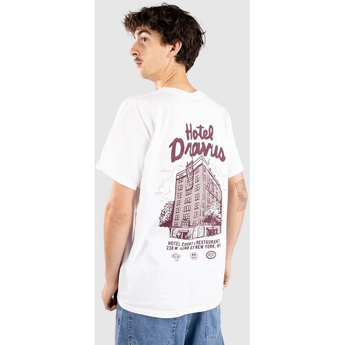 Dravus Retro Hotel T-shirt white Cene