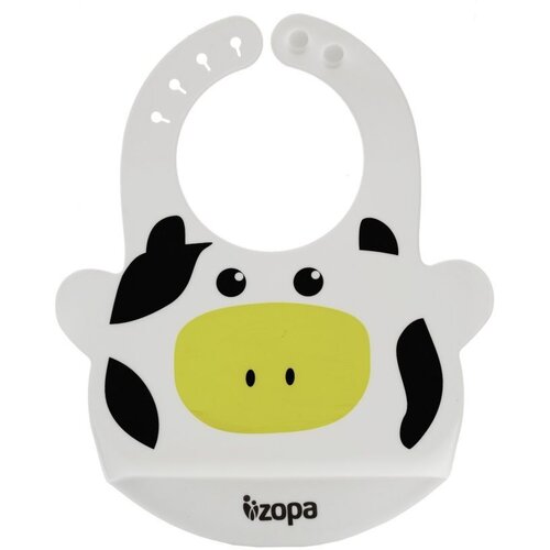 Zopa silikonski podbradak Bib - cow Slike