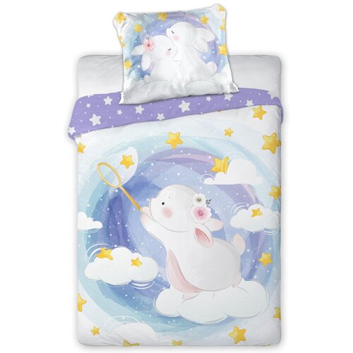 Faro posteljnina 2-delna Cuddles zajček white Cene