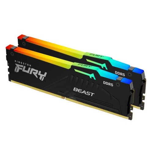 Kingston Fury Beast 32GB (2x16GB) 5600MT/s DDR5 CL40 XMP KF556C40BBAK2-32 RGB ram pomnilnik Cene