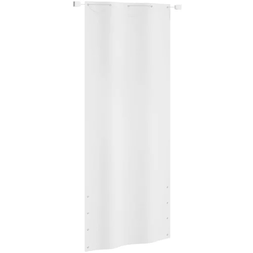 vidaXL Balkonski zastor bijeli 100 x 240 cm od tkanine Oxford