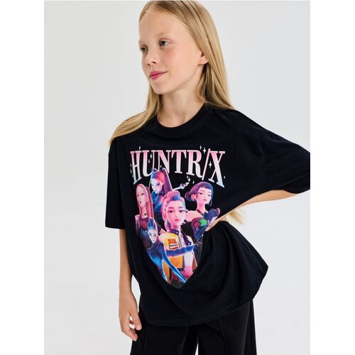 Sinsay Pamučna oversize majica s printom K-Pop Demon Hunters Cijene