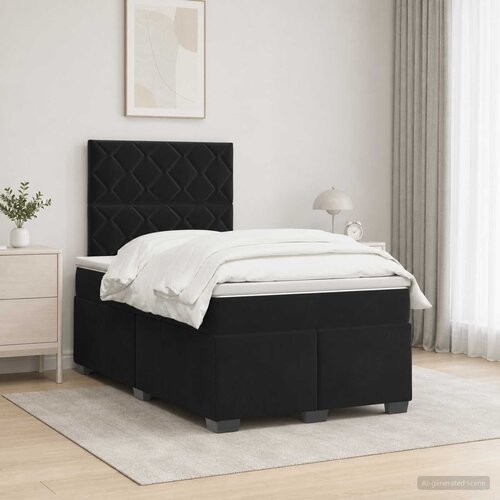  Boxspring krevet s madracem Crna 120 x 190 cm Bar&scaron;un Cijene
