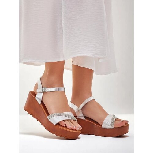 Resti Women's wedge sandals with rhinestones and glitter Aurora Glow Cijene