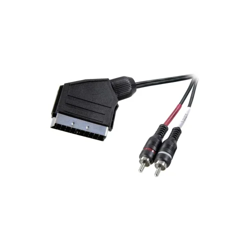 SpeaKa Professional SP-7870676 SCART / Cinch audio priključni kabel [1x muški konektor SCART - 2x muški cinch konektor]