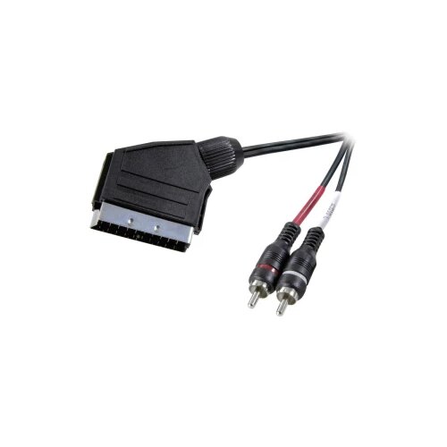 SpeaKa Professional SP-7870676 SCART / cinch avdio priključni kabel [1x moški konektor SCART - 2x moški cinch konektor] 2.00 m črna, (20431918) Cene