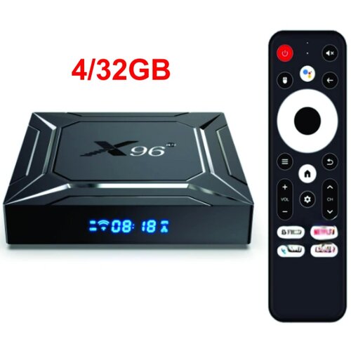 Gembird GMB-X96 M200 4/32GB smart tv box S905X5M quad arm G310V2, 2x4K 2.4&5G, 1000M, bt, android 14 Cene