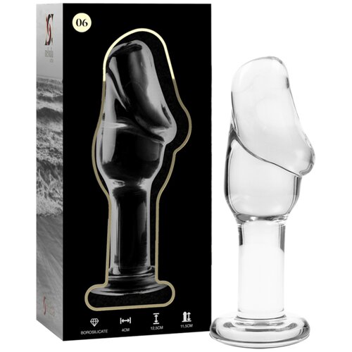Ibiza Nebula Model 6 Anal Plug Borosilicate Glass 12.5x4cm Clear Cene