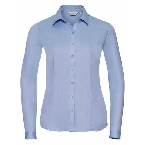 RUSSELL Women's Long Sleeve Shirt, Herringbone Shirt