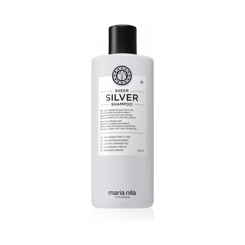 Maria Nila Sheer Silver šampon za svetle lase za nevtralizacijo rumenih tonov 350 ml za ženske