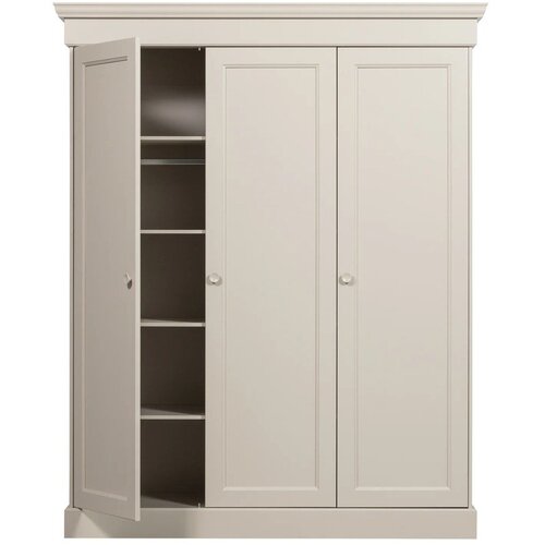 WOOOD Sivo-bež ormar od masivnog bora 171x212x63 cm Olivia &amp;ndash; Slike