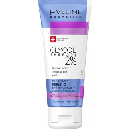 Eveline Cosmetics Glycol Therapy enzimski piling s AHA Acids s dragocjenim uljem 100 ml