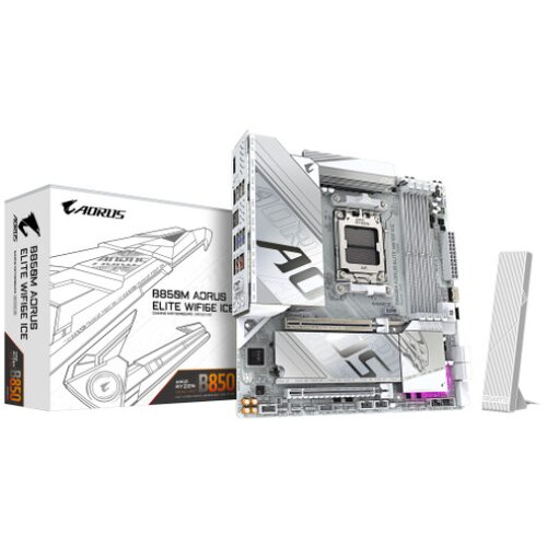 Gigabyte AM5, AMD B850 Chipset, 4x DDR5 DIMM, PCIe UD Slot : PCIe 5.0 x16 slots with 10X strength for graphics card & Better Heat dissipation effect Cene