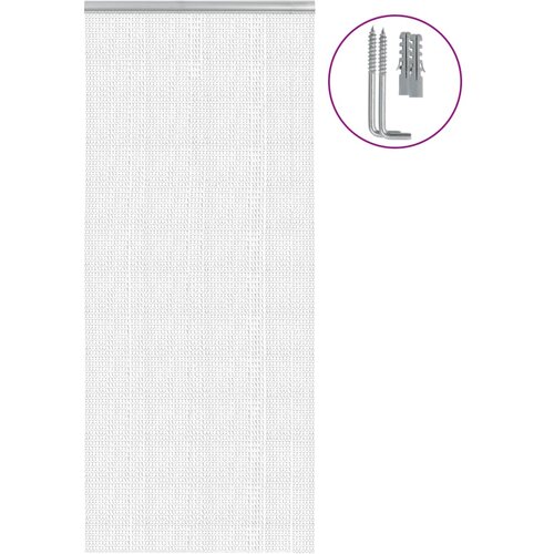  Lančani zastor za za&scaron;titu od muha 90 x 220 cm aluminijski Cijene