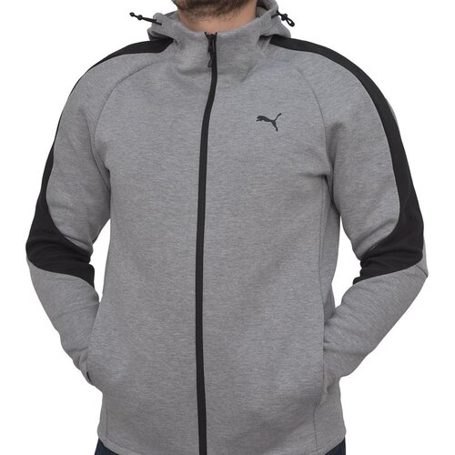 Puma Evostripe Core FZ Hoodie za Mu&scaron;karce - Siva Cijene