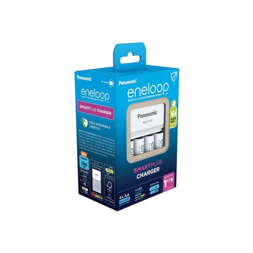 Panasonic punjač eneloop K-KJ55MCD40E 1.5 hour + 4xAA baterije Slike