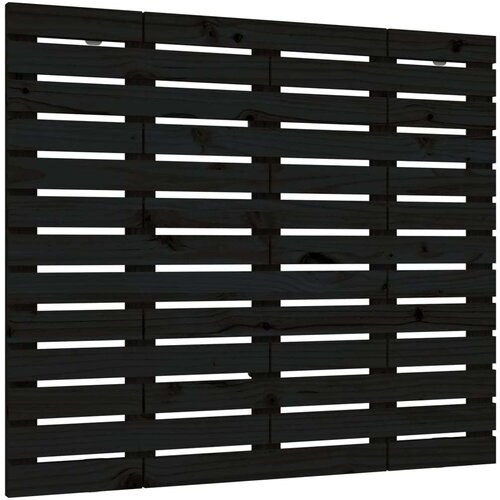  Zidno uzglavlje crni 141x3x91 5 cm od masivne borovine Slike