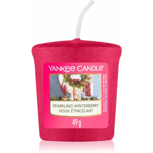 Yankee Candle Sparkling Winterberry votivna sveča Signature 49 g