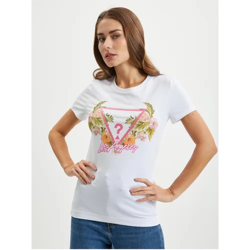 Guess White Women T-Shirt - Women