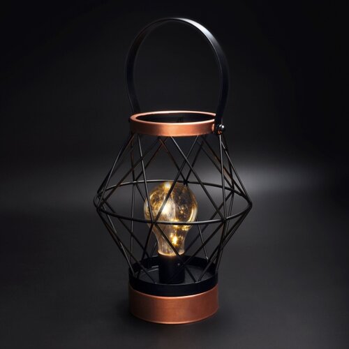 Solight WO3105 - LED dekorativna stona lampa LED/3xAA crna/bakar Slike