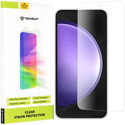 Techsuit zaščitno steklo 9H za Samsung Galaxy S23 FE - Prozorna Cene
