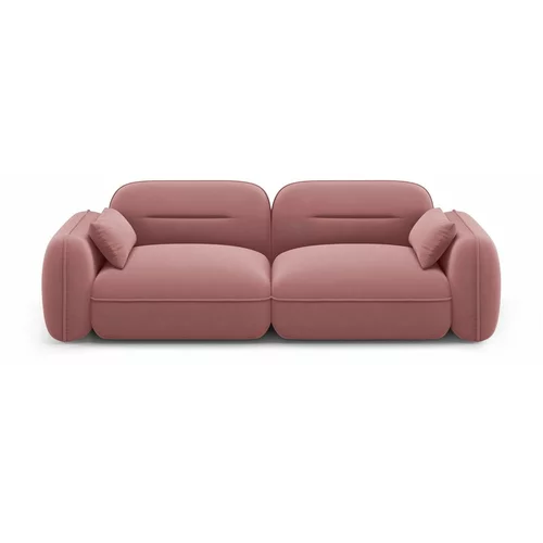 Interieurs 86 Ružičasta baršunasti sofa 230 cm Audrey –