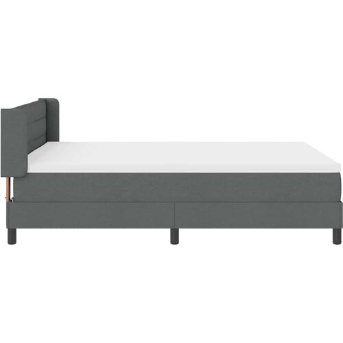  s opruga kutije Tamno siva 200 x 140 cm tkanina Slike