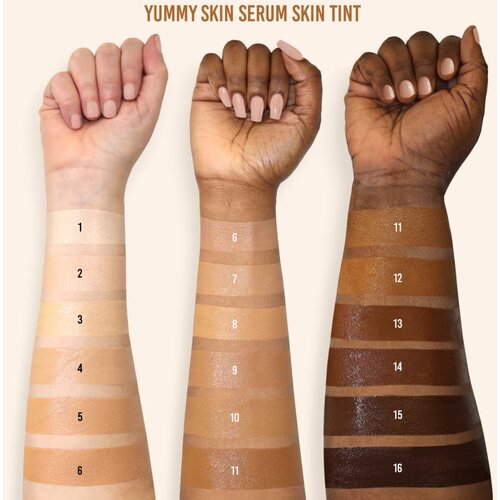 Danessa Myricks Beauty Yummy Skin Serum Skin Tint vlažilni tekoči puder z gladilnim učinkom odtenek 9 - Medium to Tan Skin with Neutral Olive Underton Slike
