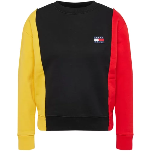 Tommy Remixed Sweater majica mornarsko plava / žuta / crvena / crna