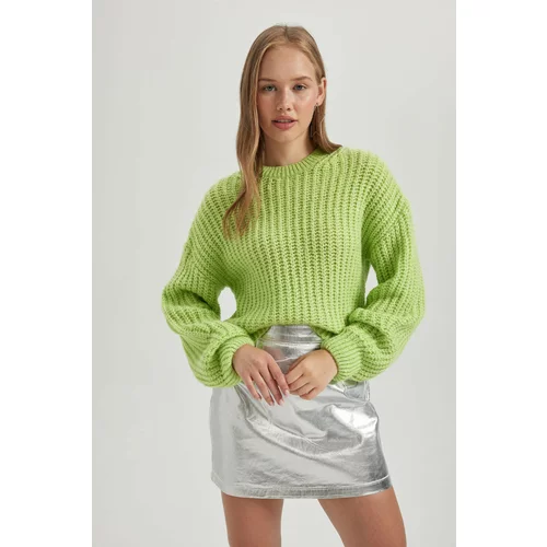 Defacto Oversize Fit Crew Neck Knitwear Pullover