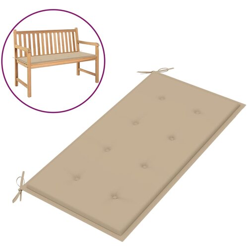 vidaXL Blazina za vrtno klop bež 100x50x3 cm Cene