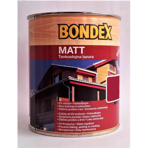 BONDEX uljna lazura za zaštitu drva (crvene boje, 2,5 l)