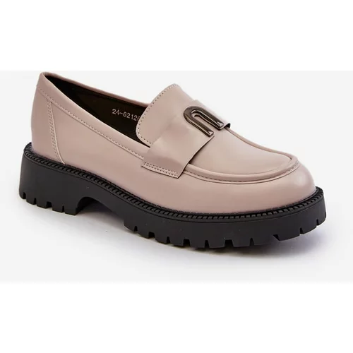 Kesi Girls' shoes, moccasins with embellishments, grey Elvilda