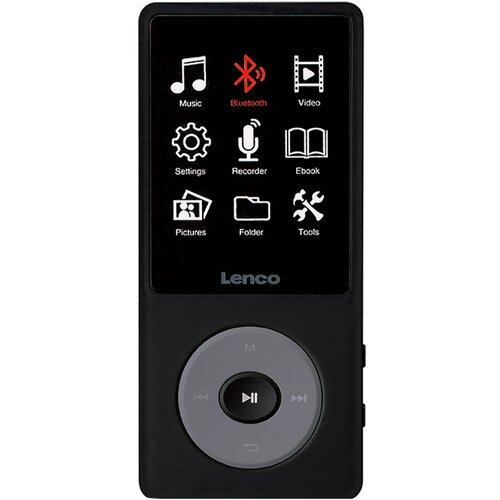 Oem Lenco, MP3 / MP4 predvajalnik 8GB z Bluetoothom, barvnim LCD zaslonom, Siva, (5000214637) Cene