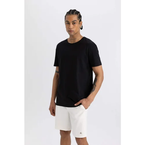 Defacto Fit Standard Fit Crew Neck Printed Short Sleeve 100% Cotton T-Shirt A5825ax23sm