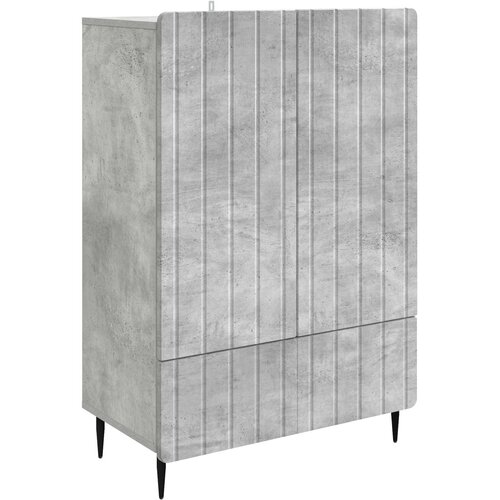 vidaXL Strani &scaron;al Betonsko siva 66 x 34,5 x 97 cm Inženirski les, (5000218311) Cene