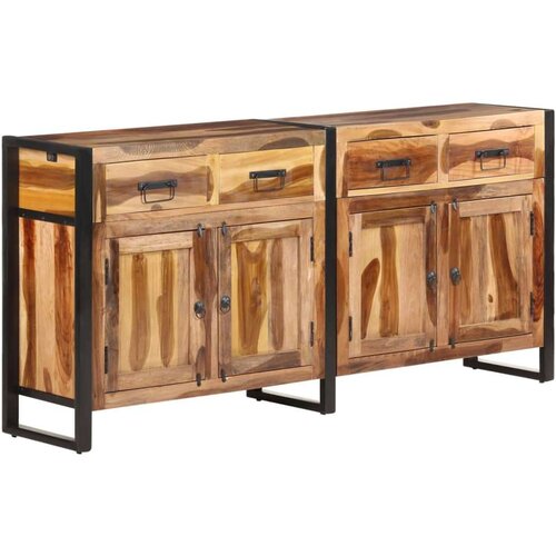  Komoda 172x35x80 cm masivno drvo bagrema s premazom boje meda Slike