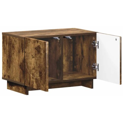  TV stalak 60 x 34.5 x 40 cm Dimljeni hrast Konstruirano drvo - Dimljeni hrast 60 x 34.5 x 40 cm Slike
