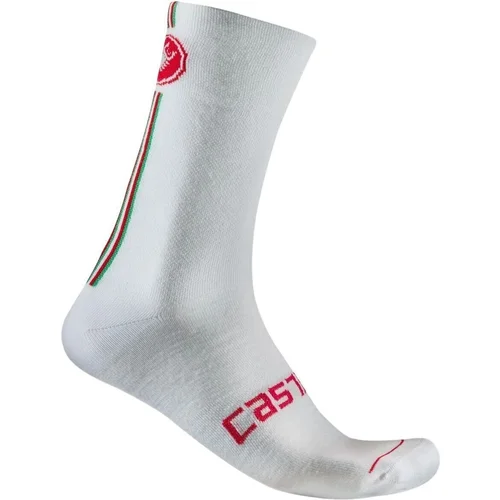 Castelli RACING STRIPE 18 White S/M Biciklistički čarape