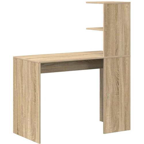  Stol s policom sonoma hrast 102 x 50 x 124 cm Konstruirano drvo Slike