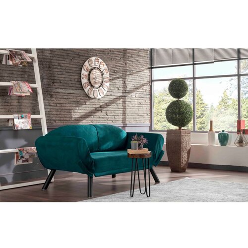 Sofa dvosed Genzo Petrol Blue Slike