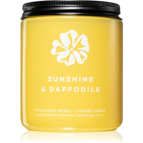 Bath & Body Works Sunshine and Daffodils dišeča sveča 198 g