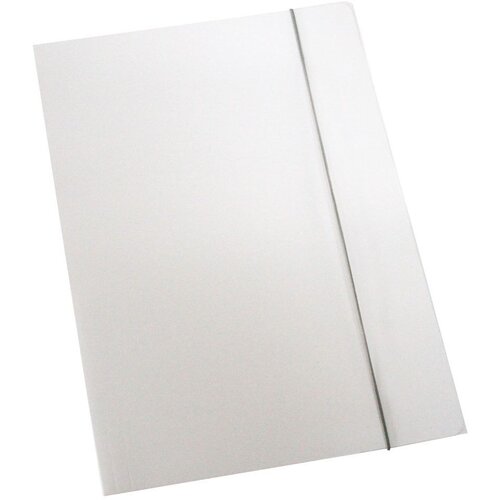 Optima Fascikl kartonski/lak s gumicom 600gr bijeli 60676 Slike