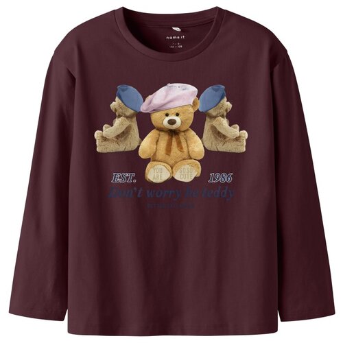 Name it majica DR 13253928 NKFRYCCAS LS NREG TOP D vijolična 146/152 Slike