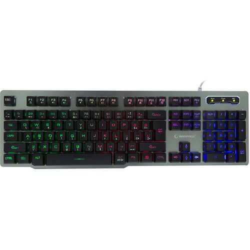  Gaming RAMPAGE KB-R78 Gray / Black USB Rainbow Backlight BiH Layout Gaming Keyboard Cijene