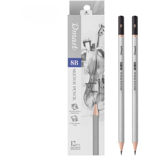 Dmast Set grafitnih olovaka za skiciranje 8B EC392-8B, 12 komada Cene