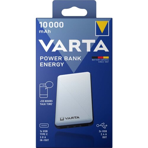 Varta Power Bank Energy 10000 10.000mAh, 2xUSB A, 1xUSB C Cene